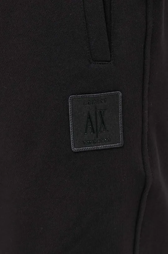 čierna Bavlnené šortky Armani Exchange