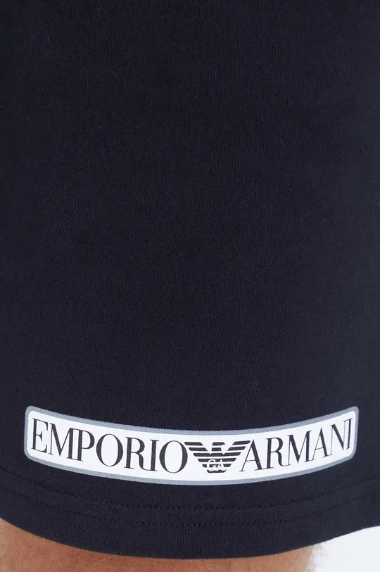 crna Homewear pamučne kratke hlače Emporio Armani Underwear