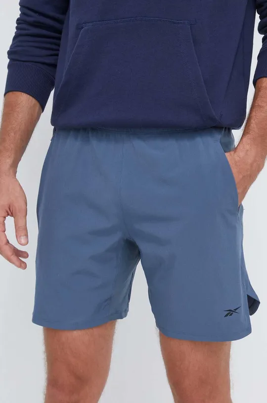 modra Kratke hlače za vadbo Reebok Strength 3.0 Moški