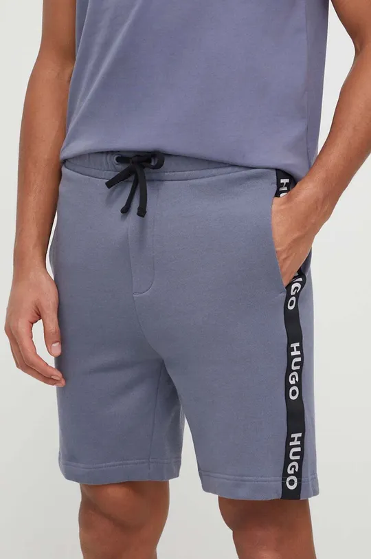 siva Homewear pamučne kratke hlače HUGO Muški