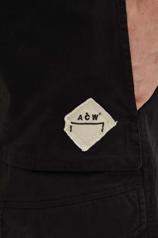 czarny A-COLD-WALL* szorty bawełniane ANDO CARGO SHORT