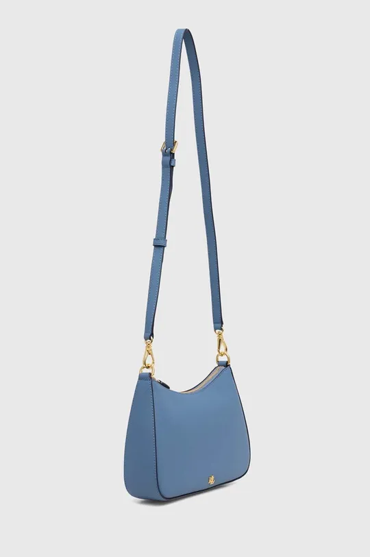 Δερμάτινη τσάντα Lauren Ralph Lauren μπλε