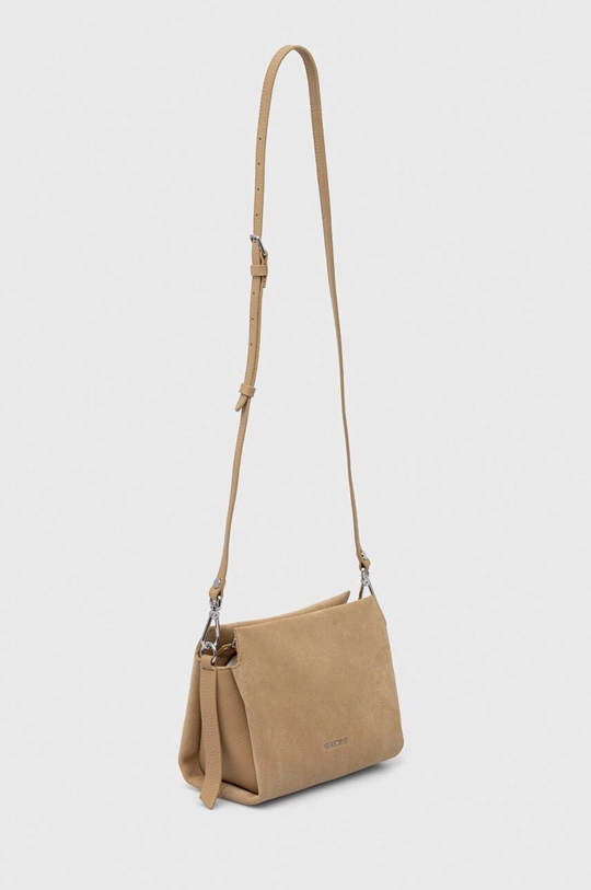 Coccinelle borsa in pelle scamosciata beige