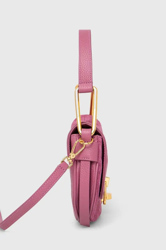 Замшева сумочка Coccinelle рожевий