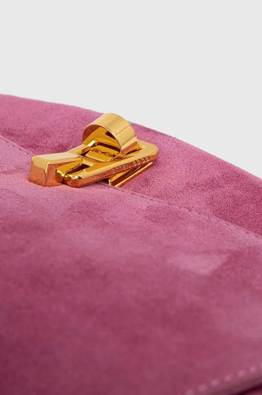 rózsaszín Coccinelle velúr táska
