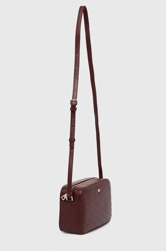 Δερμάτινη τσάντα DKNY μπορντό