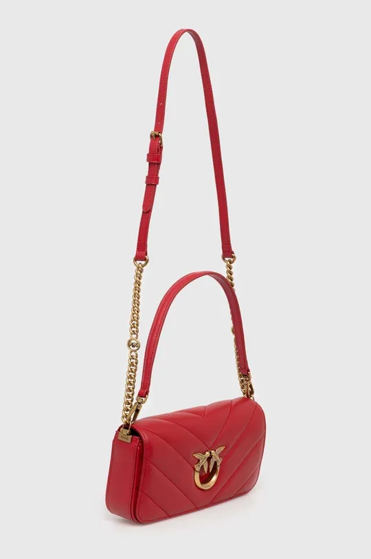 Usnjena torbica Pinko rdeča