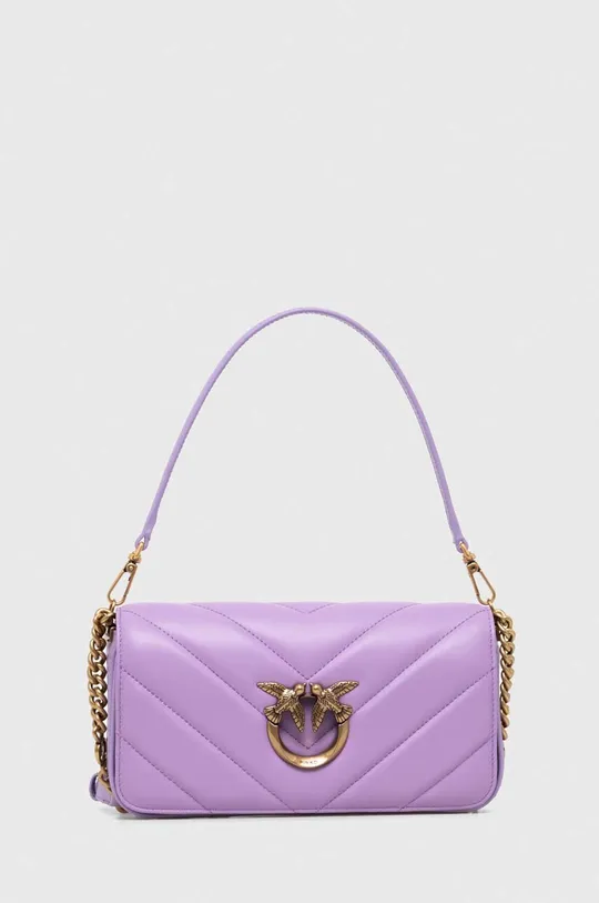 vijolična Usnjena torbica Pinko Ženski