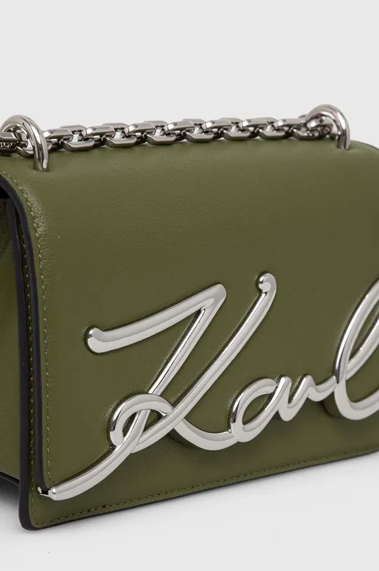 zelena Usnjena torbica Karl Lagerfeld