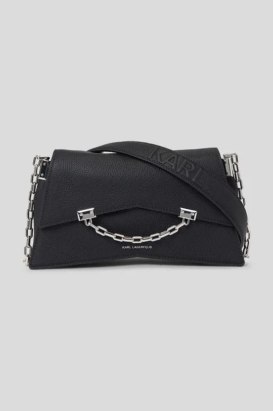 črna Usnjena torbica Karl Lagerfeld Ženski