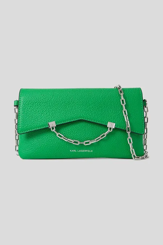 zelena Kožna torba Karl Lagerfeld Ženski
