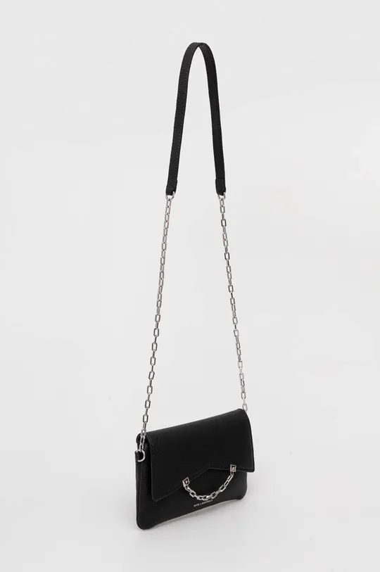 Шкіряна сумочка Karl Lagerfeld чорний