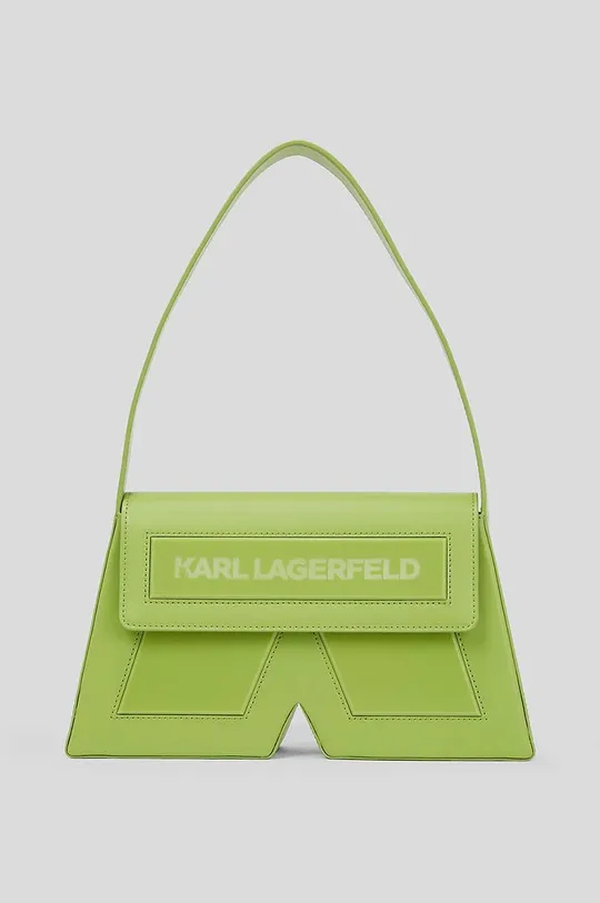 πράσινο Δερμάτινη τσάντα Karl Lagerfeld ICON K SHB LEATHER Γυναικεία