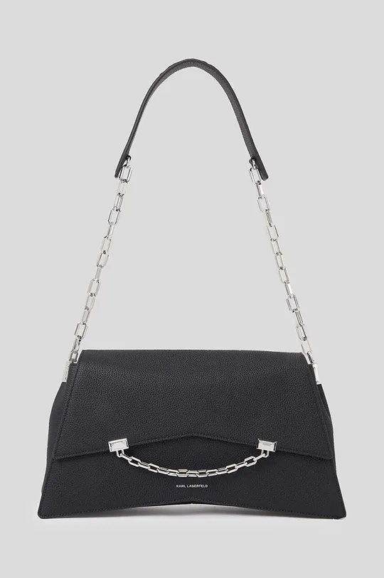 črna Usnjena torbica Karl Lagerfeld Ženski