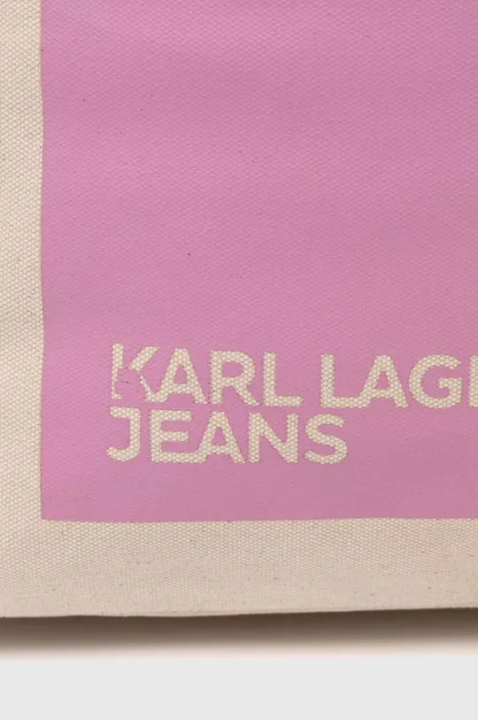 Bavlnená taška Karl Lagerfeld Jeans 60 % Recyklovaná bavlna, 40 % Bavlna