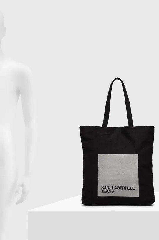 Bombažna torba Karl Lagerfeld Jeans