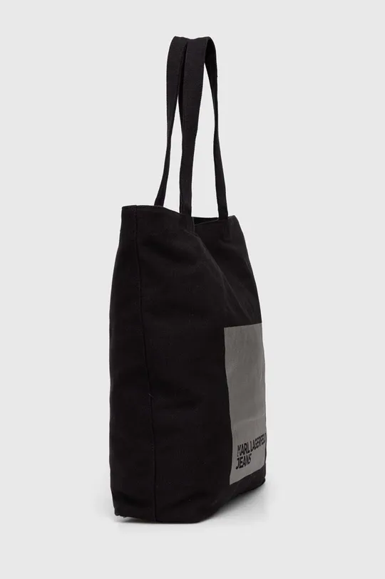 Βαμβακερή τσάντα Karl Lagerfeld Jeans μαύρο