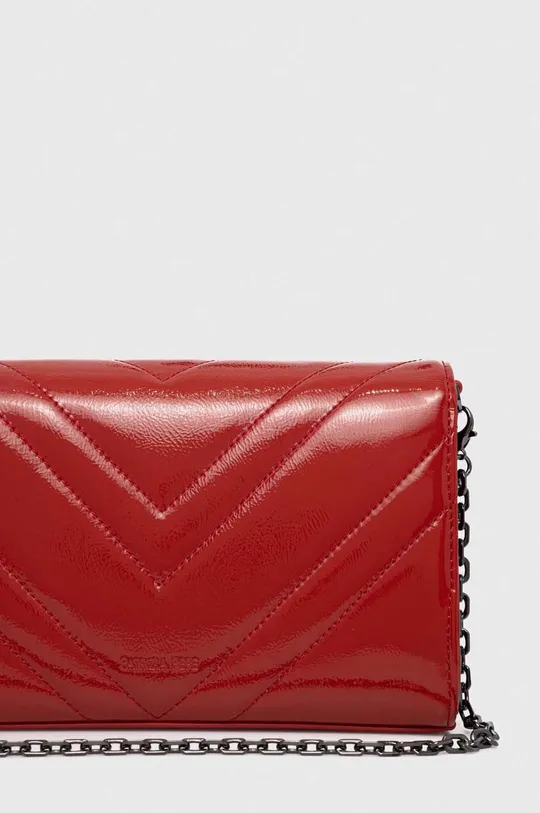 Usnjena torbica Patrizia Pepe rdeča
