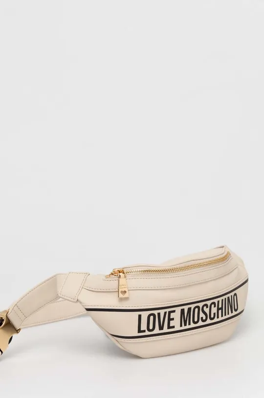 Τσάντα φάκελος Love Moschino μπεζ