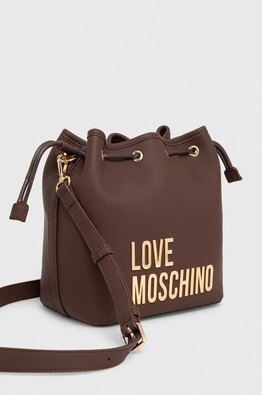 Τσάντα Love Moschino καφέ