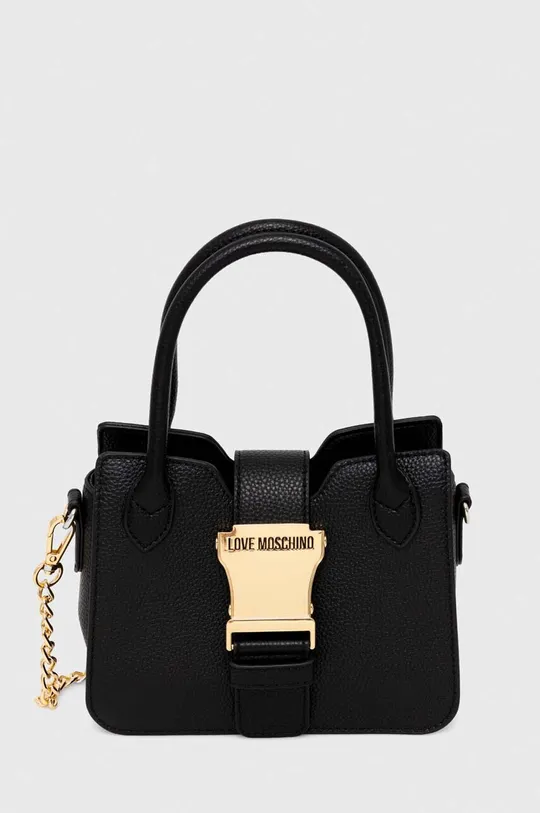 μαύρο Δερμάτινη τσάντα Love Moschino Γυναικεία