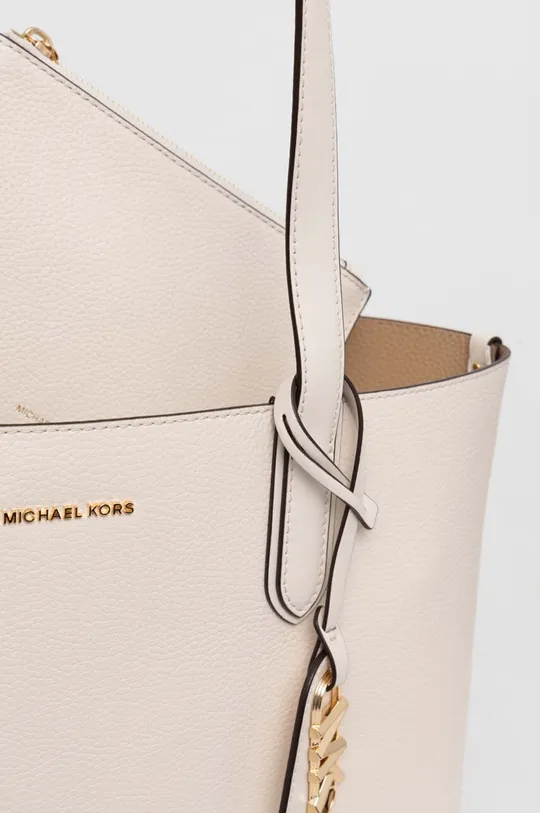 Obojstranná kožená taška MICHAEL Michael Kors Prírodná koža