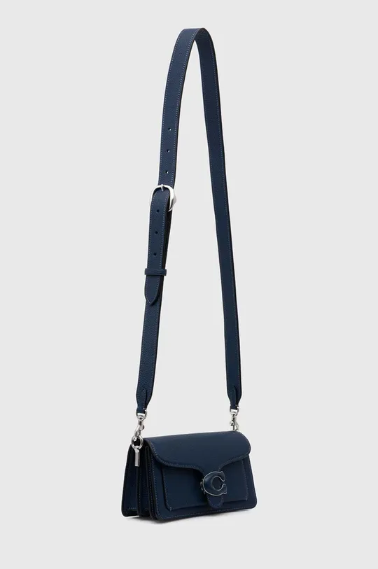 Δερμάτινη τσάντα Coach Tabby Shoulder Bag 20 σκούρο μπλε