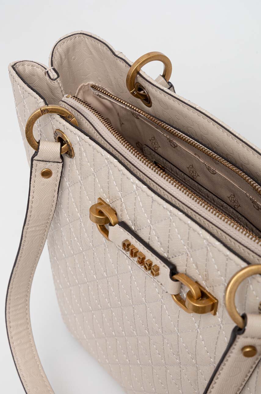 Kabelka Guess, barva smetanová | ANSWEAR.cz