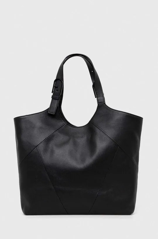 μαύρο Δερμάτινη τσάντα Furla Γυναικεία