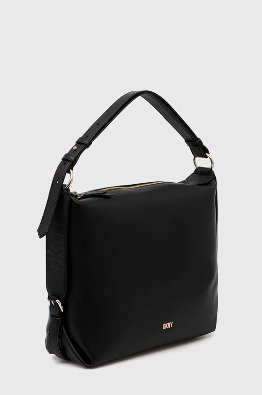 Δερμάτινη τσάντα DKNY μαύρο