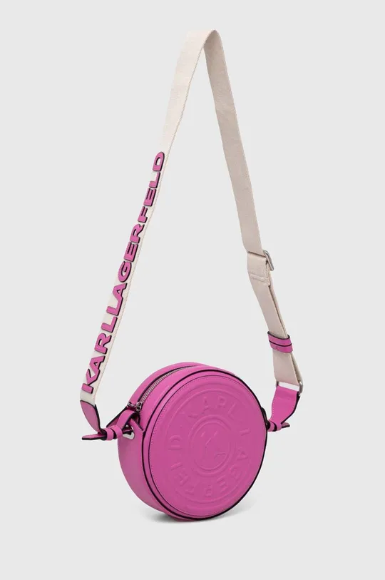 Kožna torba Karl Lagerfeld roza