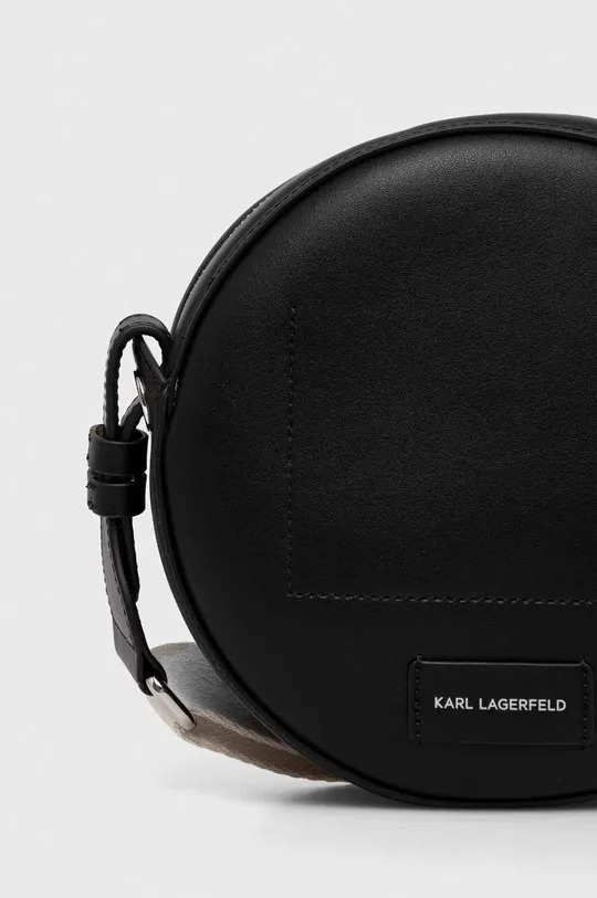 Kožená kabelka Karl Lagerfeld 95 % Hovädzia koža, 5 % Bavlna