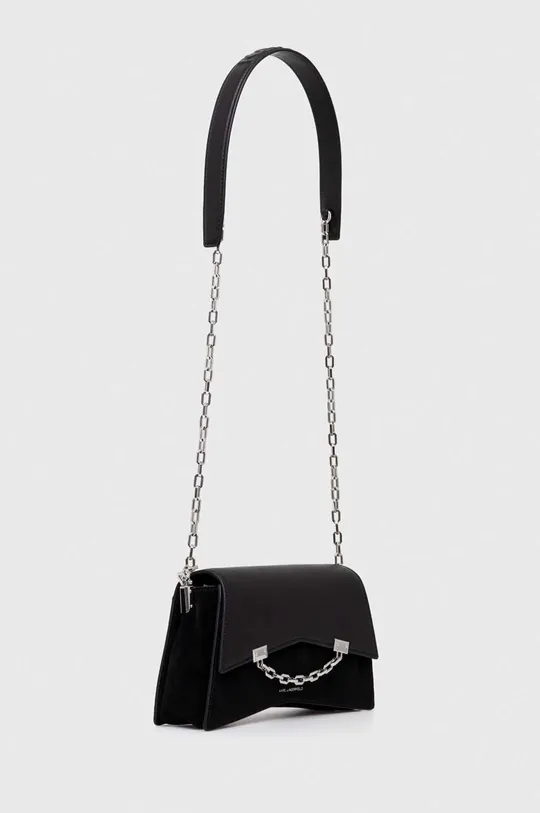 Kožna torba Karl Lagerfeld crna