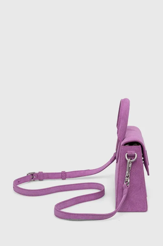 Замшевая сумочка Karl Lagerfeld фиолетовой