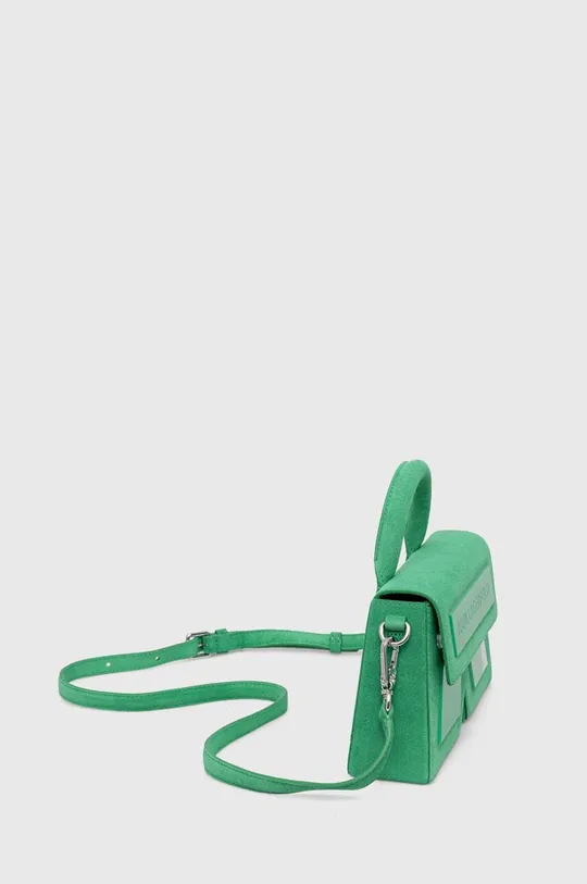 Semišová kabelka Karl Lagerfeld zelená