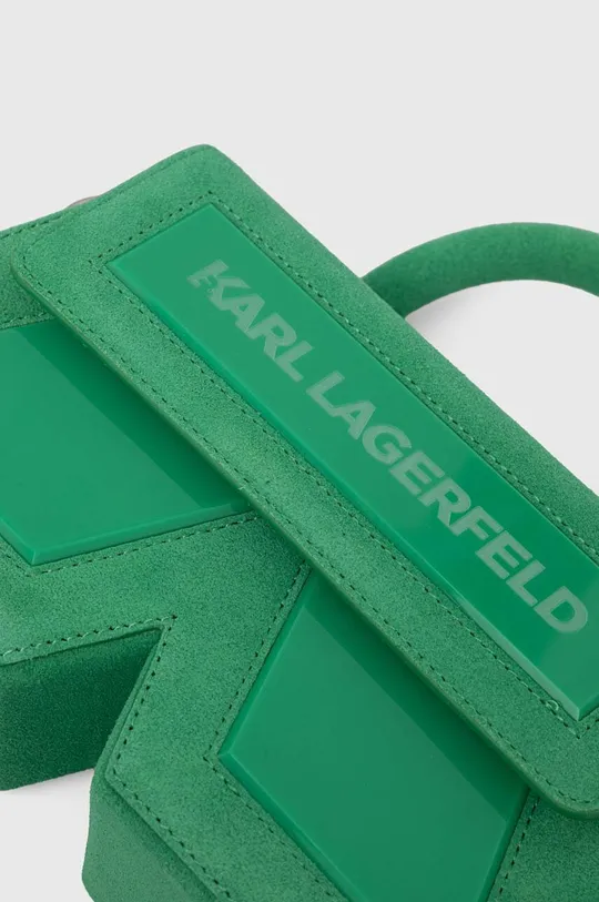 zelena Torba od brušene kože Karl Lagerfeld
