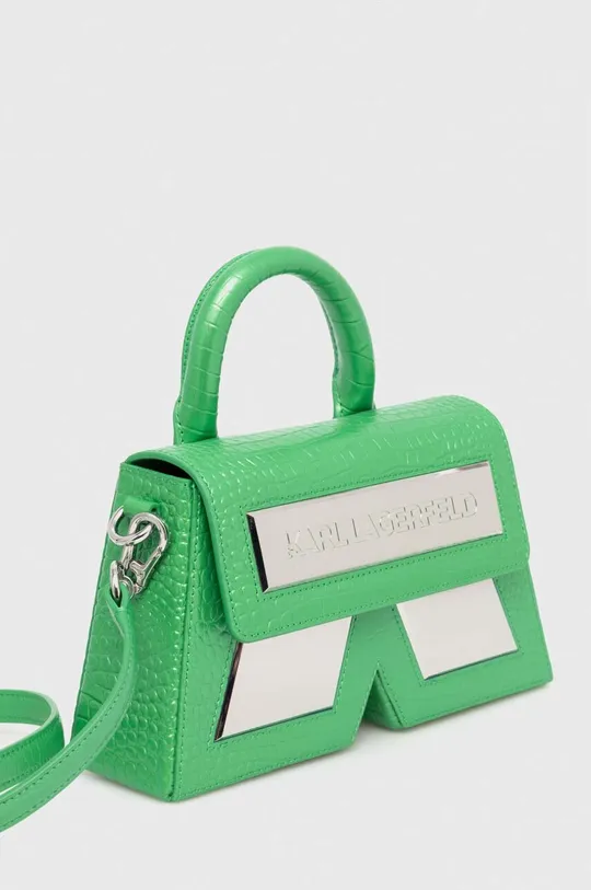 Шкіряна сумочка Karl Lagerfeld зелений