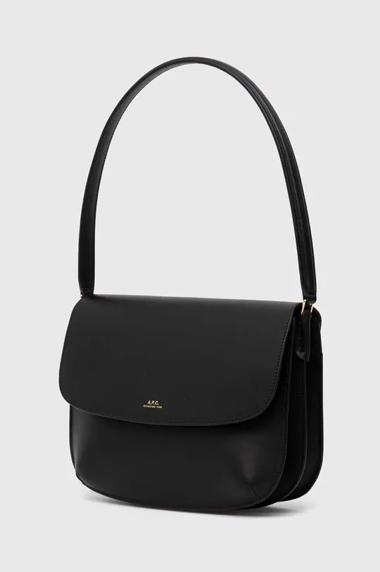 Шкіряна сумочка A.P.C. чорний