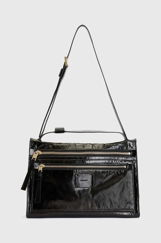 μαύρο Δερμάτινη τσάντα AllSaints Renee Γυναικεία
