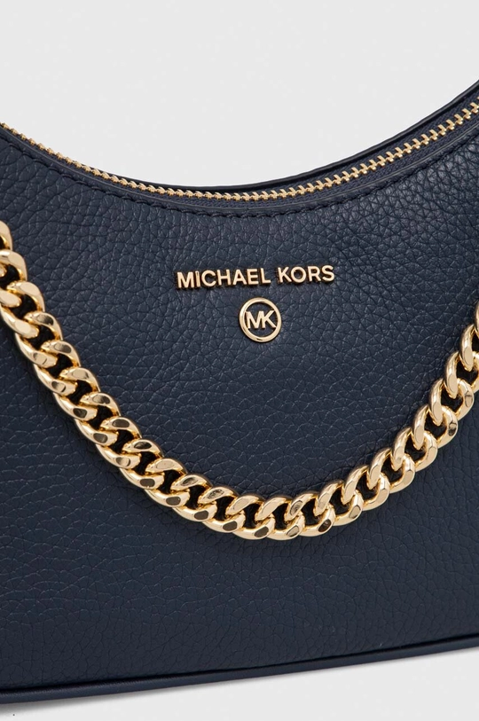 tmavomodrá Kožená kabelka MICHAEL Michael Kors