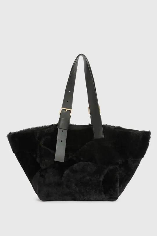 μαύρο Δερμάτινη τσάντα AllSaints Anik Γυναικεία