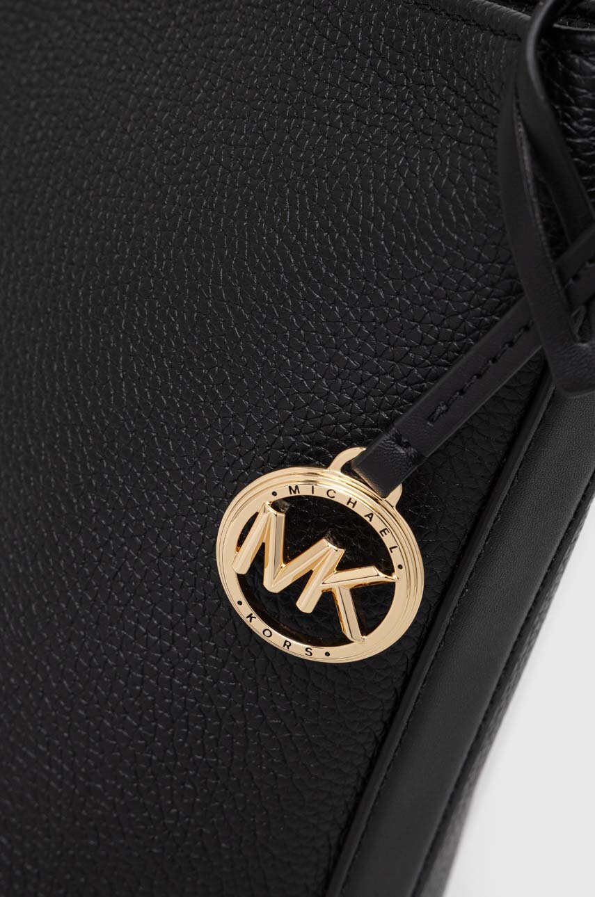 čierna Kožená kabelka MICHAEL Michael Kors