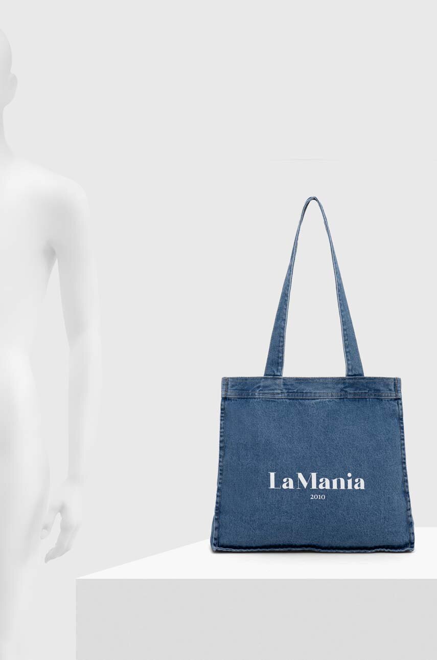 La Mania torebka jeansowa kolor niebieski
