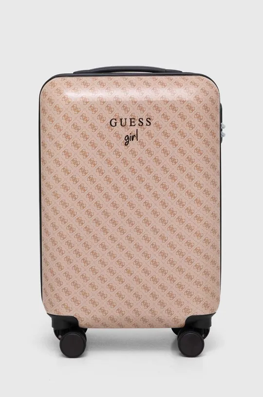beżowy Guess walizka Girl Dziewczęcy