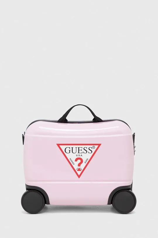 różowy Guess walizka dziecięca Dziecięcy