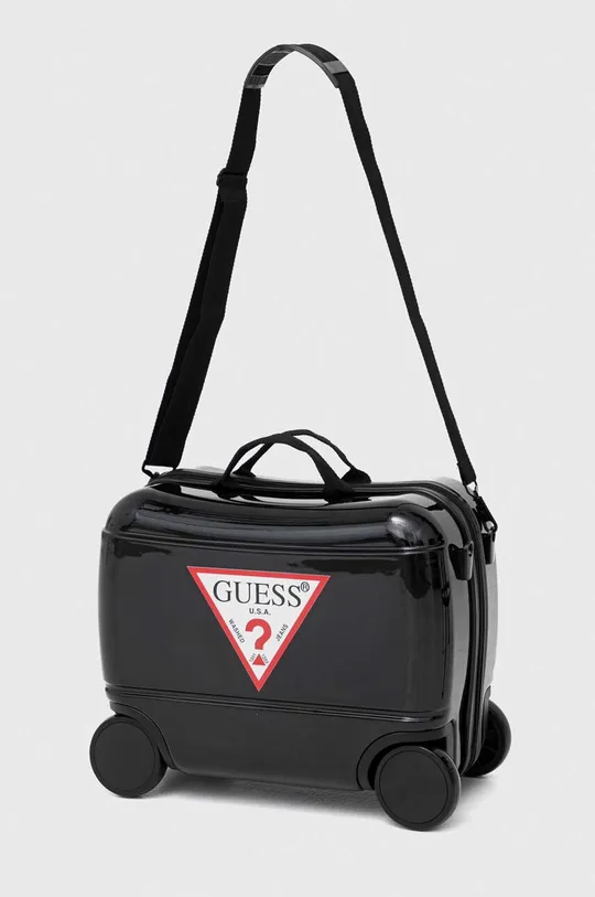 Дитяча валіза Guess  Основний матеріал: 90% ABS, 10% Полікарбонат Підкладка: 100% Поліестер