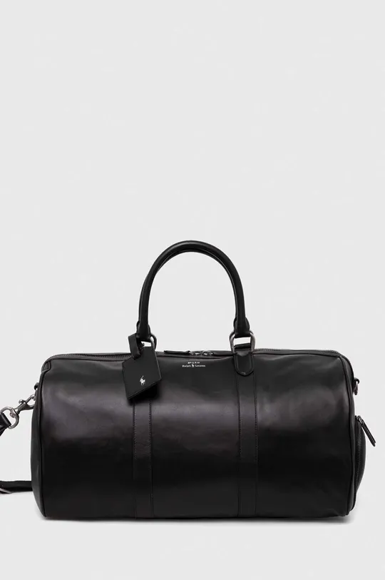 μαύρο Δερμάτινη τσάντα Polo Ralph Lauren Ανδρικά