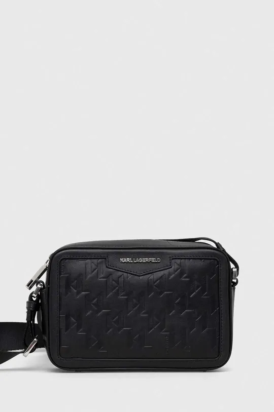 чорний Шкіряна сумка Karl Lagerfeld Чоловічий