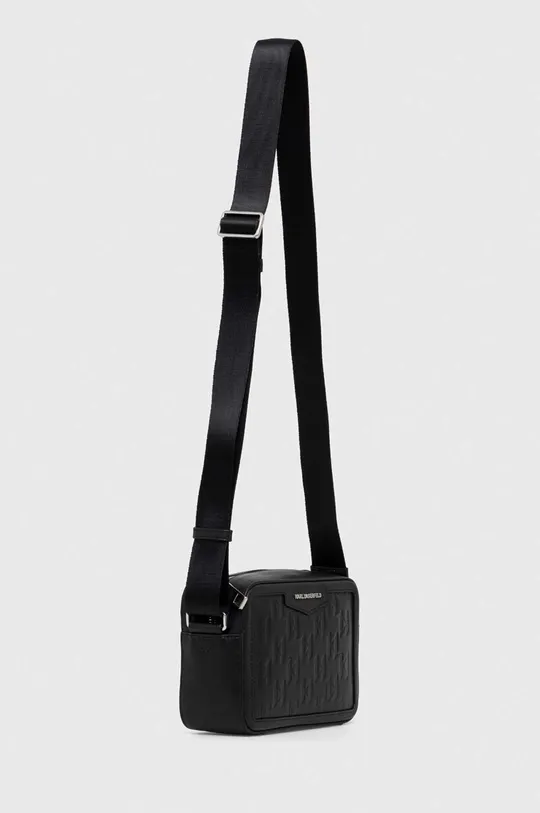 Шкіряна сумка Karl Lagerfeld чорний