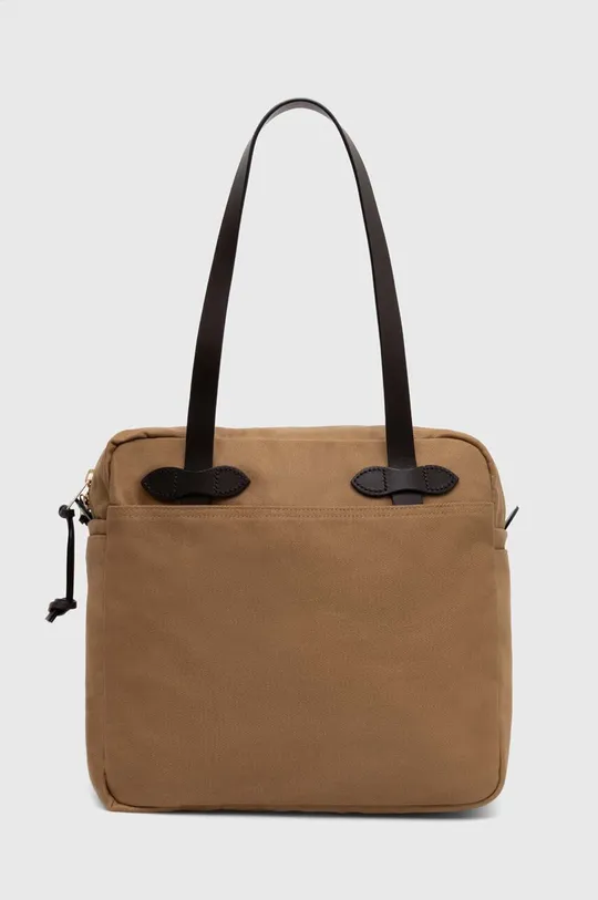 beige Filson bag Tote Bag With Zipper Unisex